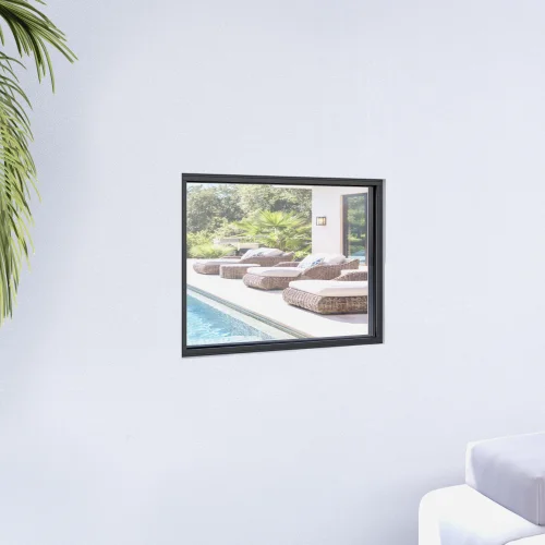 Single Fixed Steel Window 34×26"