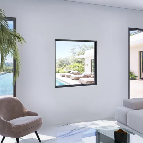 Single Fixed Steel Window 38×38"