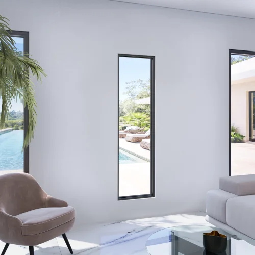 Single Fixed Steel Window 24×70"