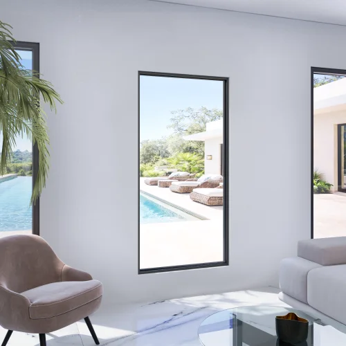 Single Fixed Steel Window 36×72"