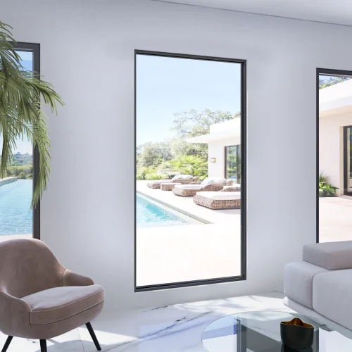 Single Fixed Steel Window 44×76"