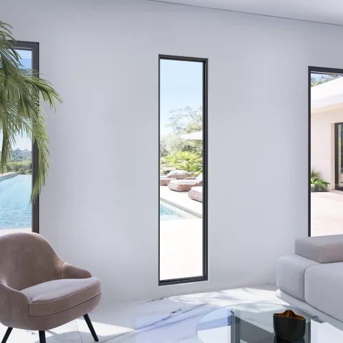 Single Fixed Steel Window 20×84"