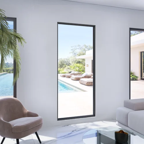 Single Fixed Steel Window 38×84"