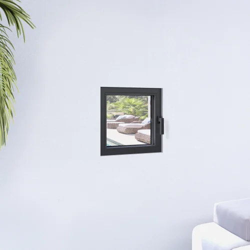 Tilt and Turn Single Casement Steel Window 22x22"