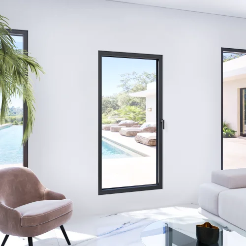 Tilt and Turn Single Casement Steel Window 42x66"