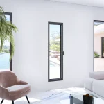 Tilt and Turn Single Casement Steel Window 20x74" — thumbnail 1