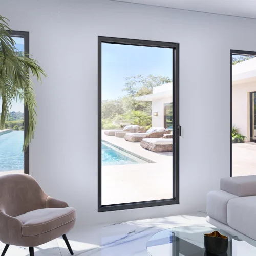 Tilt and Turn Single Casement Steel Window 44x78"