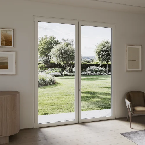 uPVC French Door 84×96" – Inward Opening with Tilt