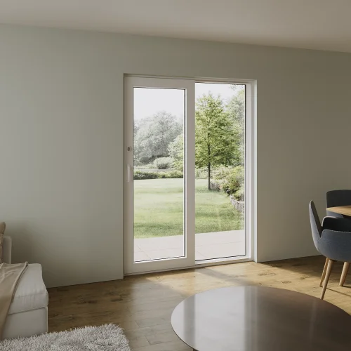 uPVC Sliding Patio Door 62×82" - European Compression-Seal System