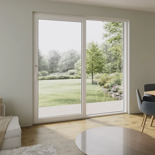 uPVC Sliding Patio Door 94×90" - European Compression-Seal System
