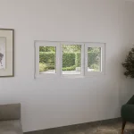 Aluminum Triple Window 68x30" - 2 Casements + Picture Center — thumbnail 1