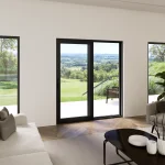Aluminum Double Sliding Patio Door 78×80" — thumbnail 1