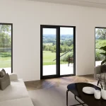 Aluminum Double Sliding Patio Door 62×92" — thumbnail 1