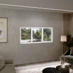Aluminum Triple Picture Window 88x36" - Three Fixed Panels — thumbnail 1