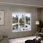 Aluminum Triple Picture Window 80x74" - Three Fixed Panels — thumbnail 1