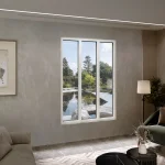 Aluminum Triple Picture Window 64x84" - Three Fixed Panels — thumbnail 1