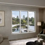 Aluminum Triple Picture Window 76x84" - Three Fixed Panels — thumbnail 1