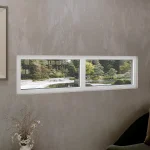 Aluminum Double Picture Window 72x20" - Two Fixed Panels — thumbnail 1