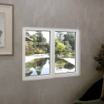 Aluminum Double Picture Window 46x42" - Two Fixed Panels — thumbnail 1
