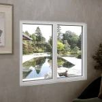 Aluminum Double Picture Window 56x44" - Two Fixed Panels — thumbnail 1