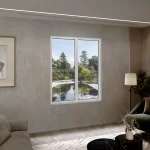 Aluminum Double Picture Window 62x64" - Two Fixed Panels — thumbnail 1