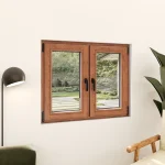 Oak Wood Double Casement Window 48x38" - Both Sashes Tilt & Turn — thumbnail 1