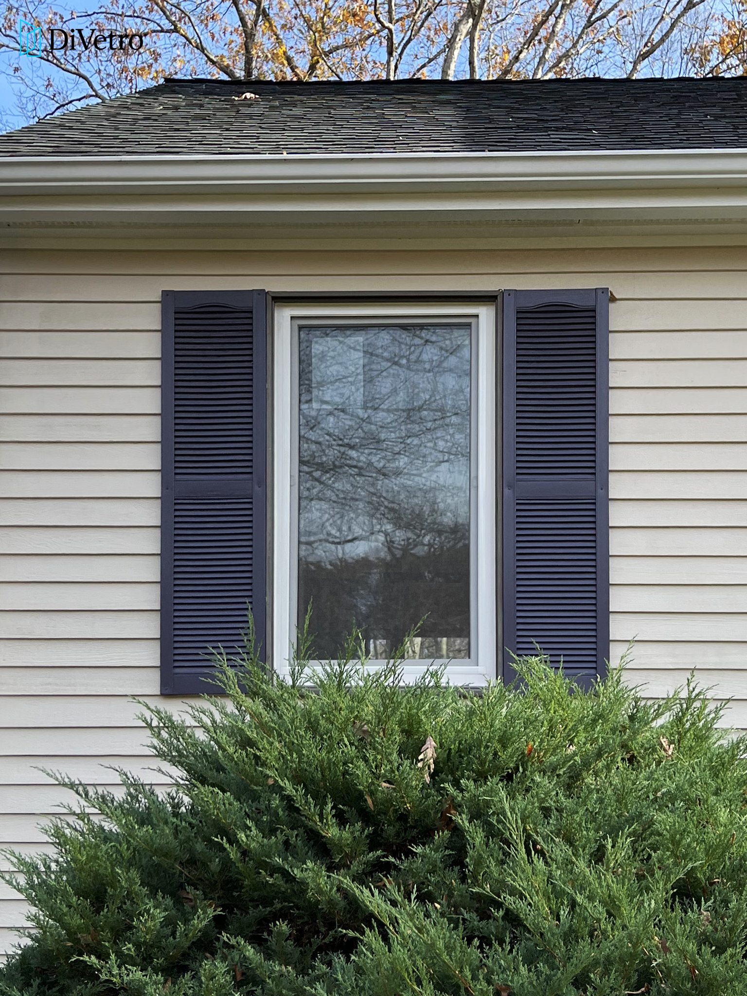 Real project — European windows with custom wood-grain finish