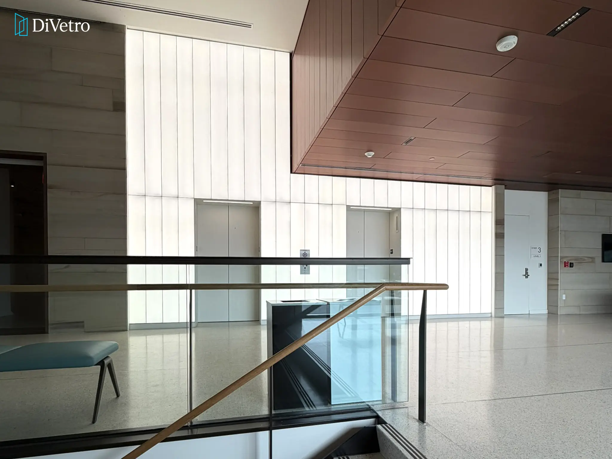 Real project — custom illuminated glass panels at Gilcrease Museum